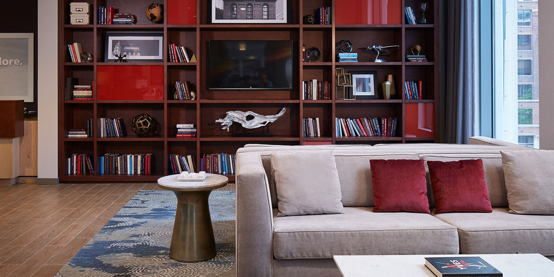 芝加哥星空综合体育官网建设 - 汉普顿星空综合体育官网及霍姆伍德套房星空综合体育官网大堂休息区