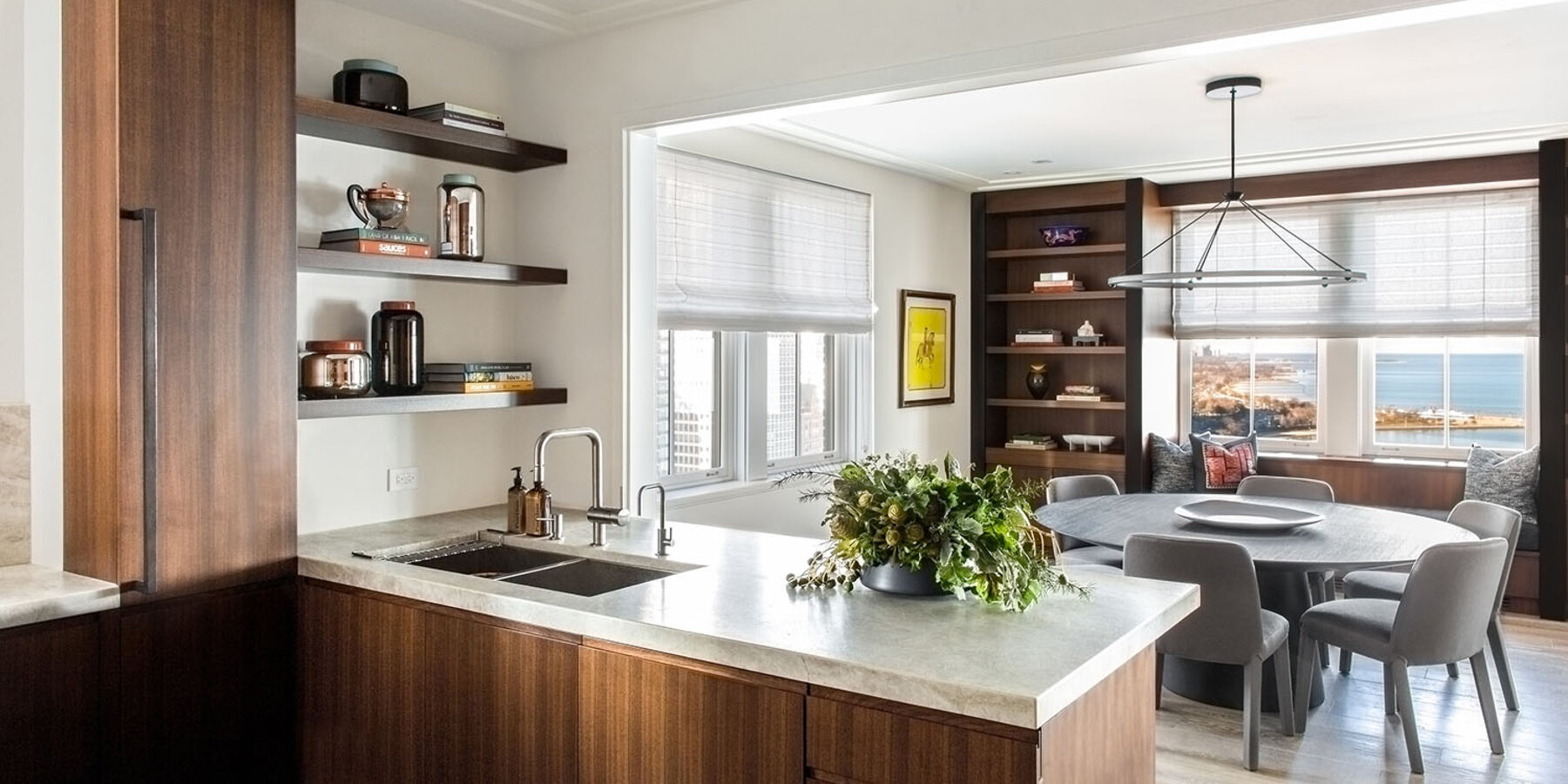 xingkong星空官方网站住宅建筑 - 芝加哥德雷克大厦厨房和早餐区