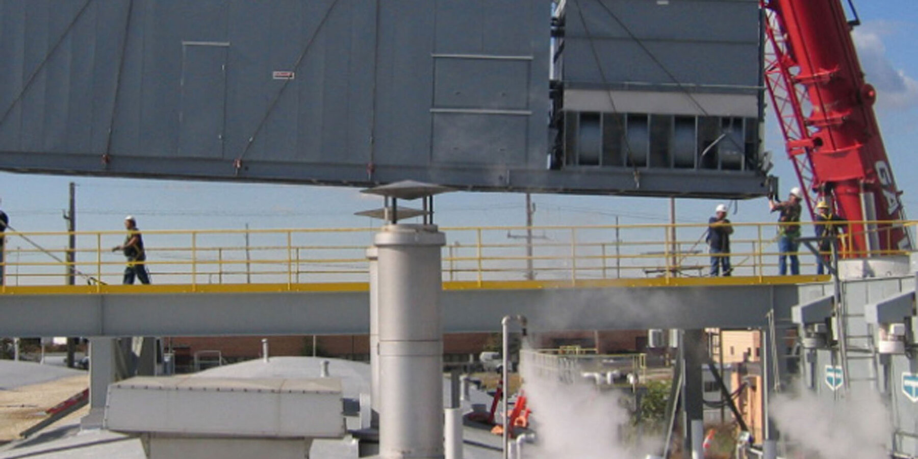 芝加哥生命科学建筑 - Fresenius Kabi 外部 abraxis 冷水机组吊装