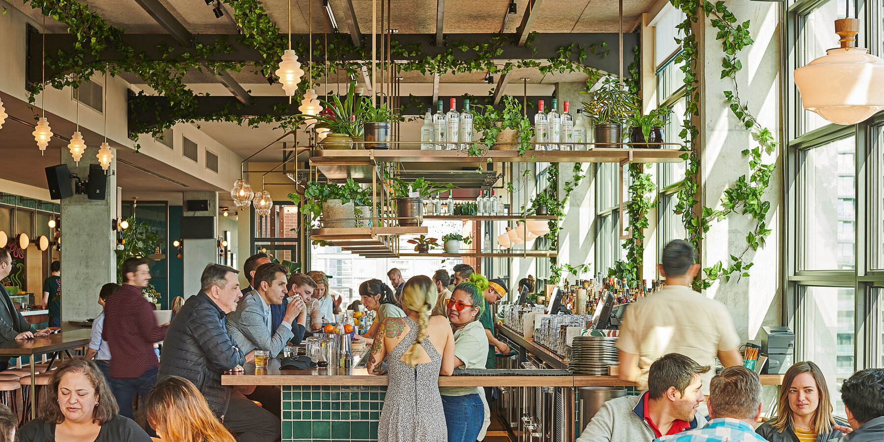高级餐饮建筑公司 - 霍克斯顿星空综合体育官网餐厅室内餐厅与人
