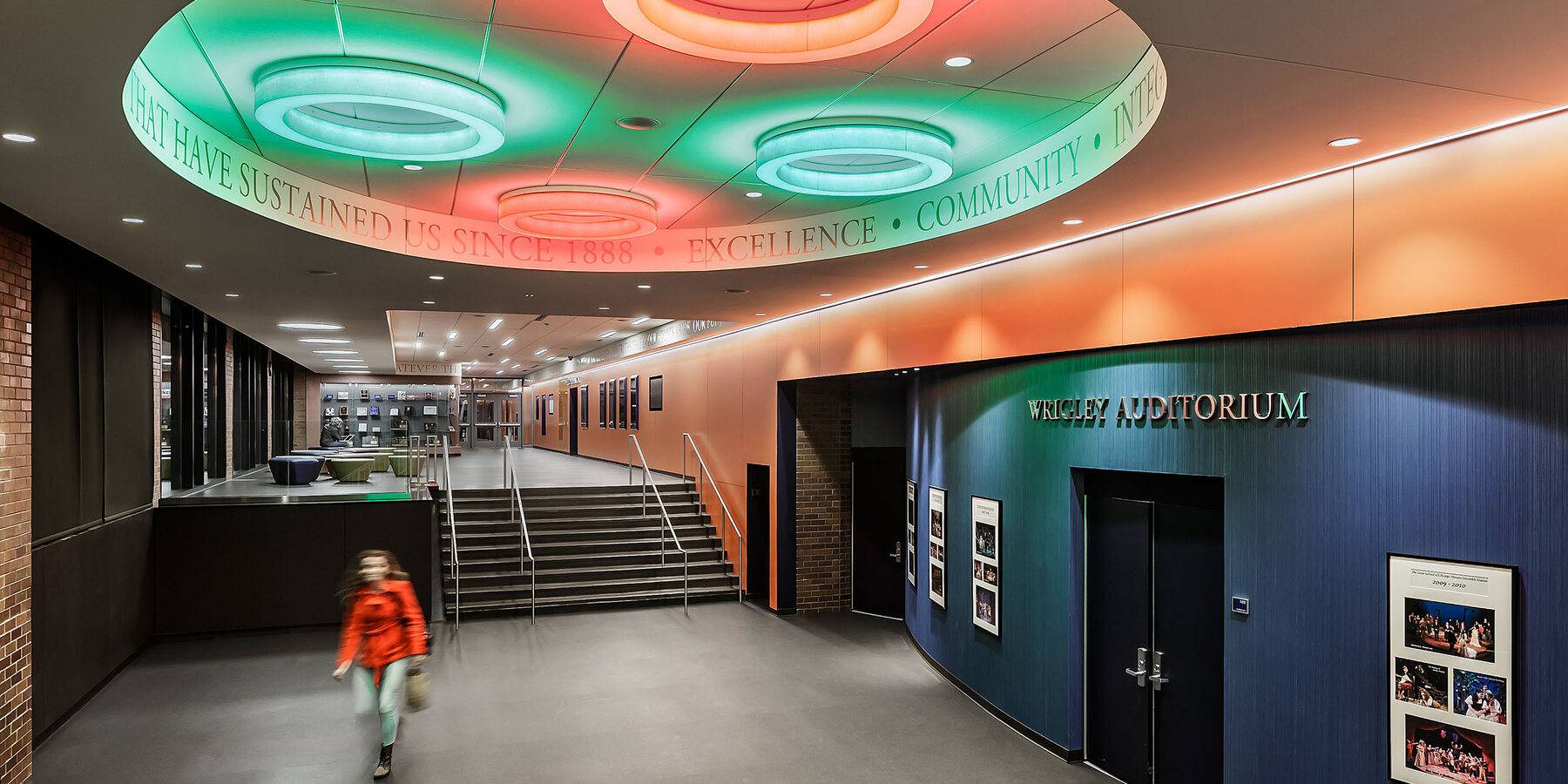 教育建设-拉丁星空官网装修室内大堂天花板