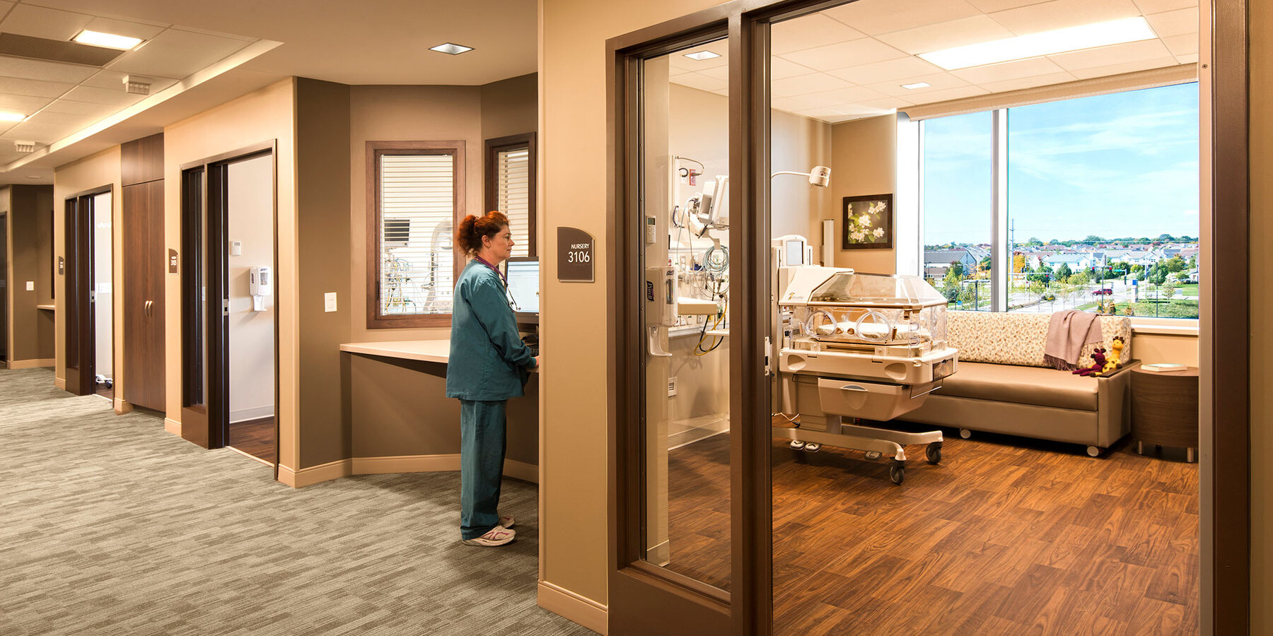 星空娱乐官方医疗建筑公司 - 星空娱乐官方亨特利 NICU 婴儿房