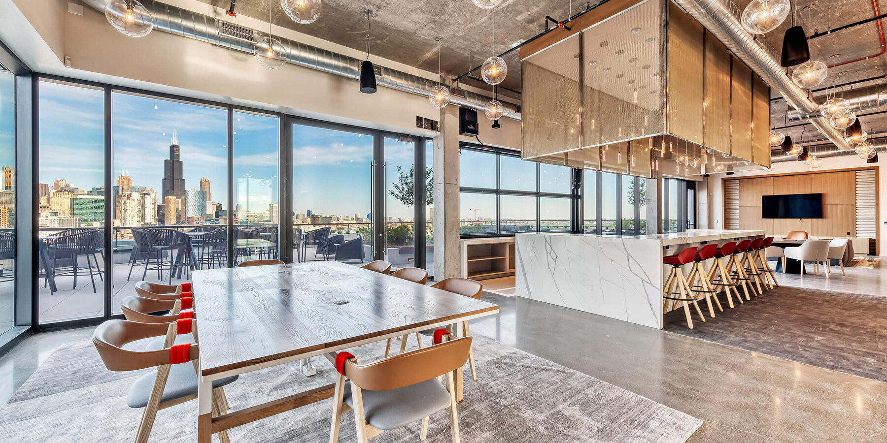 星空官方科学实验室建设 - 星空官方实验室星空官方会议室，可欣赏城市景观