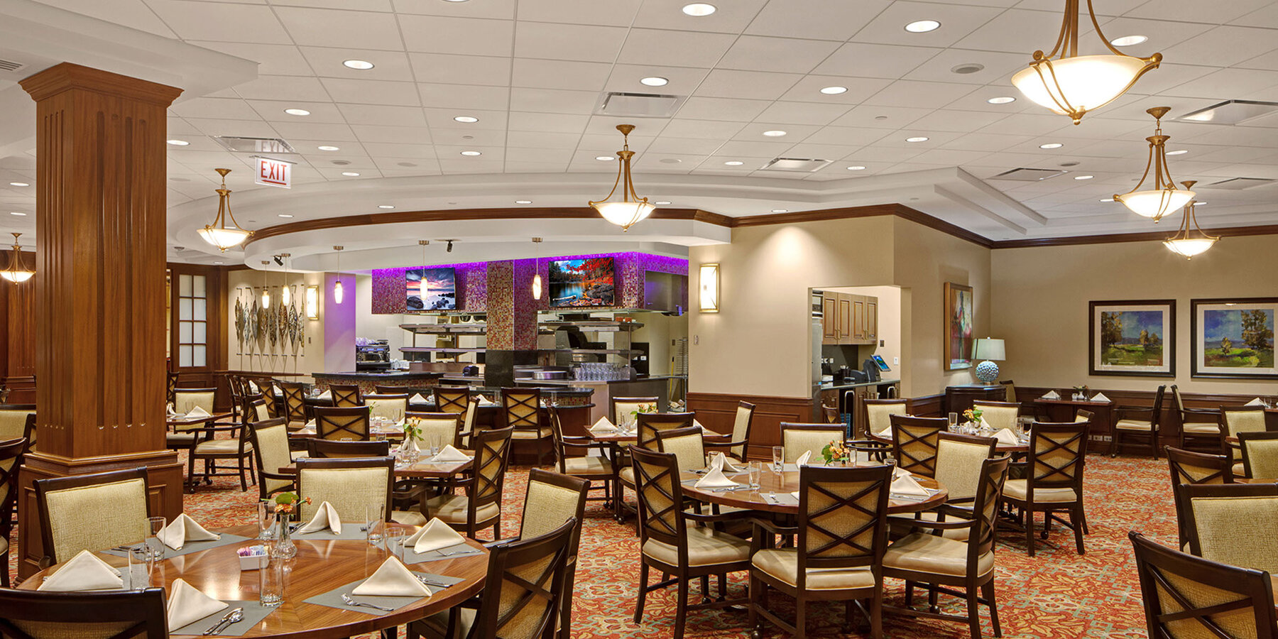 高级住宅建设 - 长老会星空官网入口星空官网入口餐厅和演示厨房