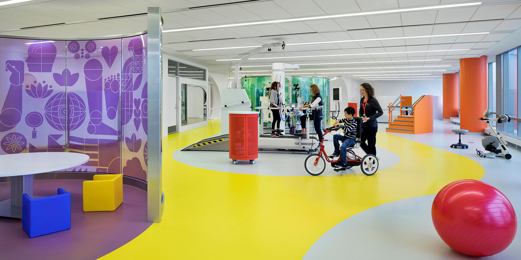 星空官网保健建设项目 - 雪莉瑞安能力实验室儿科康复空间与自行车